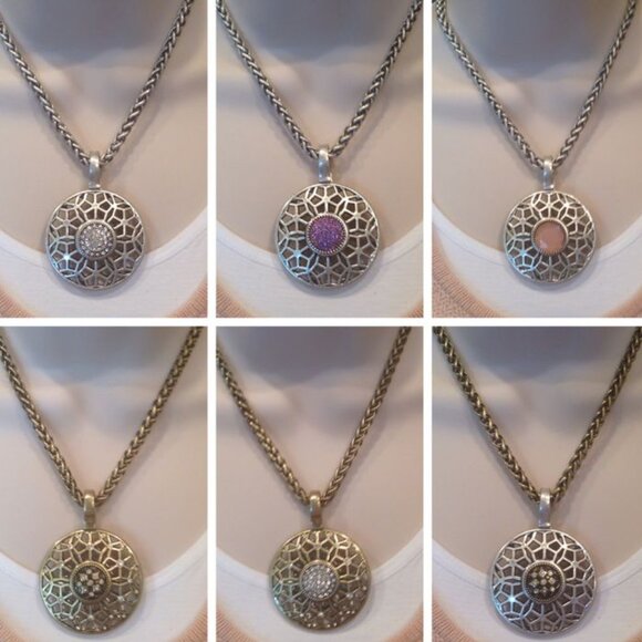 Premier Designs Second Act Pendant on Short Notice Chains - Picture 3 of 6